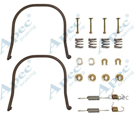 APEC BRAKING Комплектующие, тормозная колодка KIT872